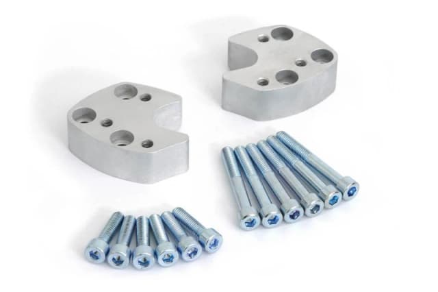 LEH.06.039.114/S - LEH.06.039.114/S - SW Motech 1 System 7mm Handlebar Riser - Yamaha FJR 1300 2003-2005 - Silver Powder-Coated LEH.06.039.114/S