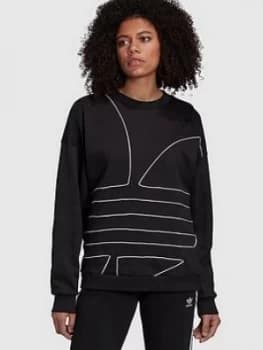 Adidas Originals Large Logo Sweat - Black