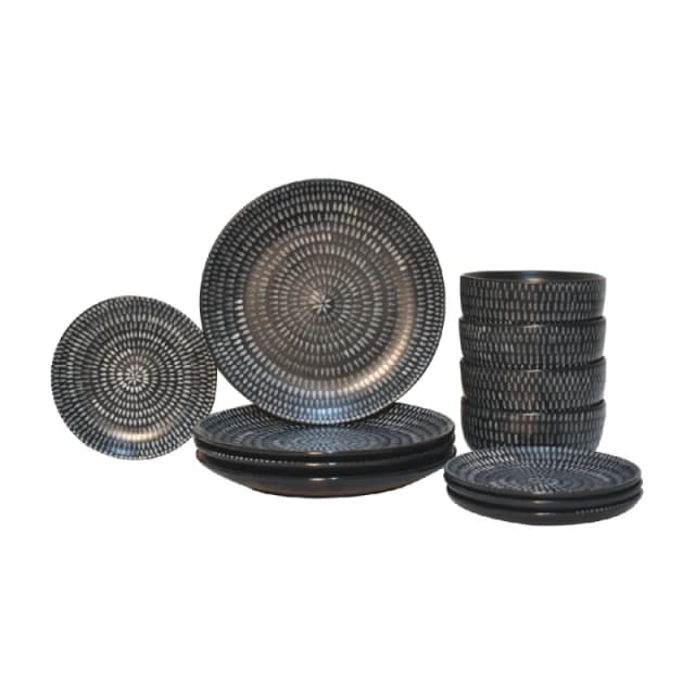 Artisan Furniture Artisan Furniture Kitchen Accessories - Marrisa Kitchen Set, Black & White