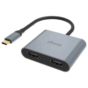 Akasa Type-C to Dual HDMI Adapter MST 4K 30Hz Dual 4K 60Hz Single