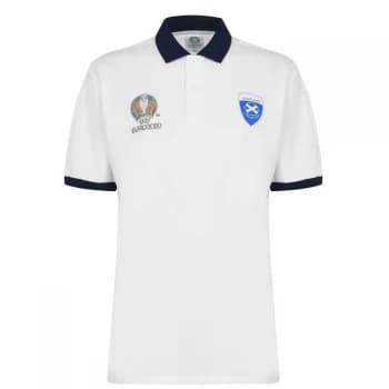 UEFA Euro 2020 Scotland Polo Mens - White