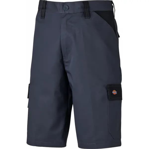 Dickies Mens Everyday Polycotton Velcro Buttoned Workwear Cargo Shorts 40 - Waist 40' Grey/Black ED247SH-GYB-40