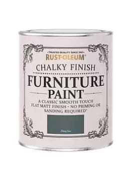 Rust-Oleum Chalky Furniture Paint Deep Sea 750Ml