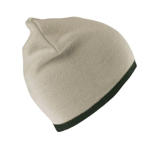Result Result Men Reversible Fashion Beanie in Stone Stone One Size Male 5063470999415