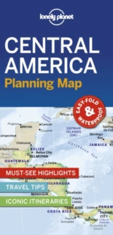 Lonely Planet Central America Planning Map Sheet map, folded