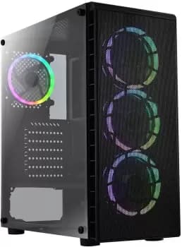 CiT Raider Air Mid Tower Case - Black USB 3.0