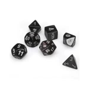 Chessex Poly 7 Set: Borealis Smoke/Silver