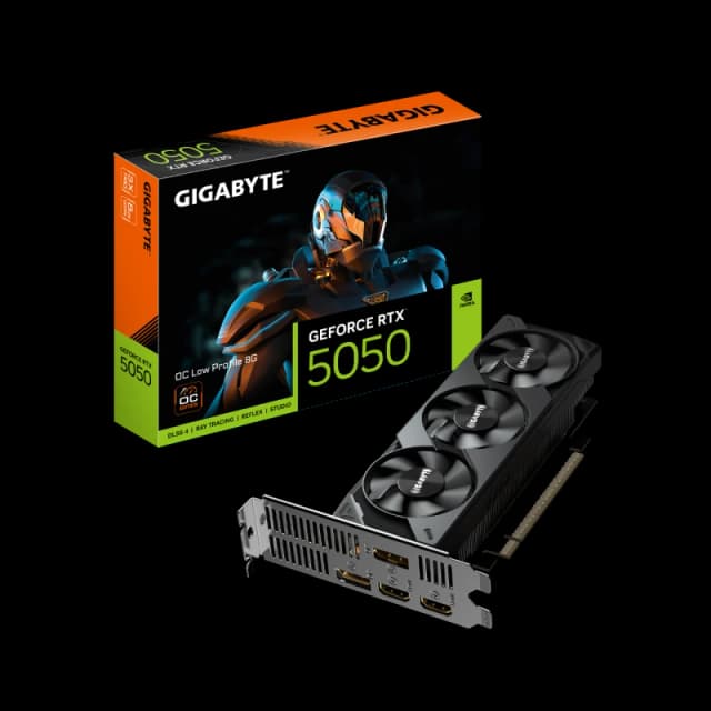 Gigabyte GeForce RTX 5050 OC Low Profile 8GB GDDR6 Graphics Card - GV-N5050OC-8GL