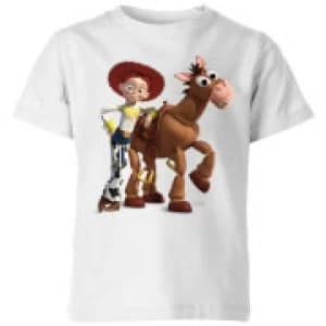 Toy Story 4 Jessie And Bullseye Kids T-Shirt - White - 11-12 Years