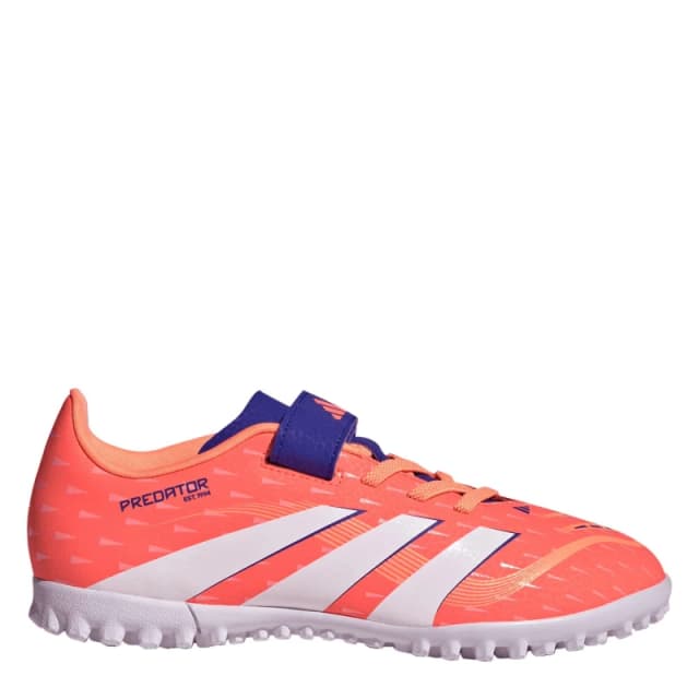 adidas Predator Club Childrens Astro Turf Football Boots Orange/White male C11 (29)