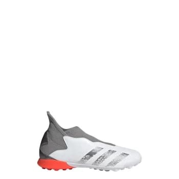 adidas Predator Freak.3 Laceless Turf Boots Kids - Cloud White / Iron Metallic /