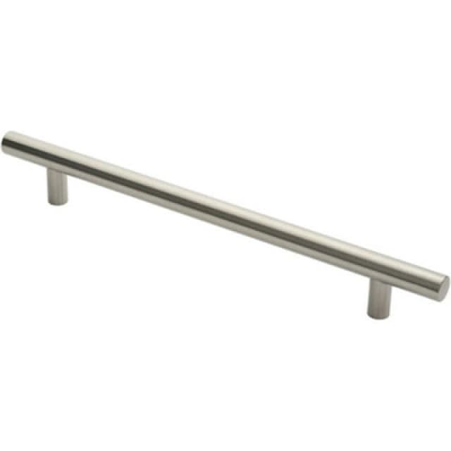 Loops Straight T Bar Pull Handle 600 x 30mm 450mm Fixing Centres Satin Steel Metallics unisex