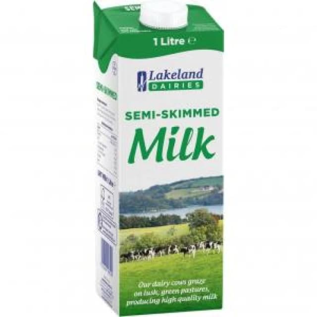Lakeland UHT Semi Skimmed Milk 1L Pack 12 - 0499135 49797CP EXR49797CP