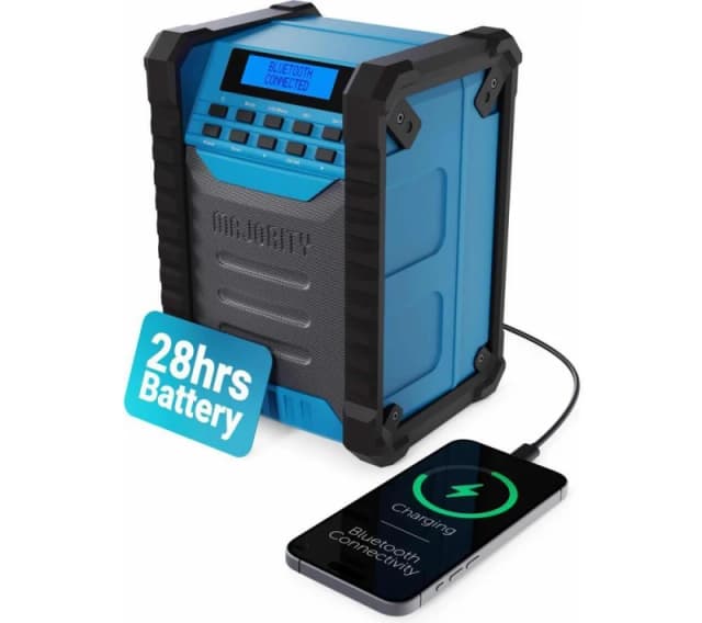 Majority Landbeach Portable DAB Radio - Blue & Black, Blue,Black 5056444112026
