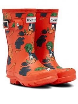 Hunter Peter Rabbit Original Kids Wellington Boot - Red, Size 9 Younger