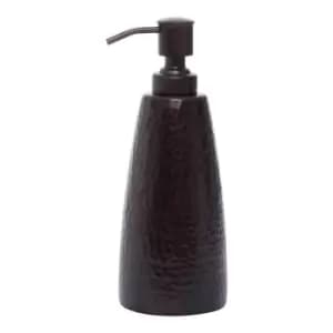 Interiors By Ph Hammered Aluminium Soap Dispenser - Dark Bronze