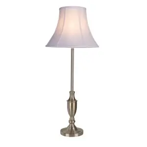 Village At Home Vienna Large Table Lamp - Satin Chrome