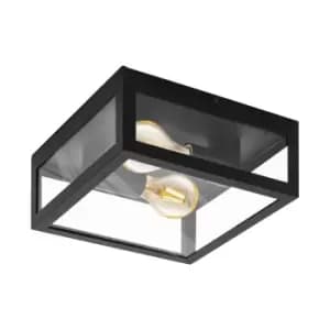 Eglo Almonte 1 Ceiling & Exterior Wall Light - Black
