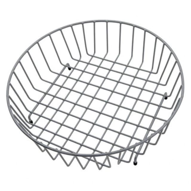 Modern Reginox Grey Wire Mesh Round Metal Basket Accessory R 1090 X