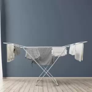 JVL Home & Dry Winged Clothes Airer, 18m White