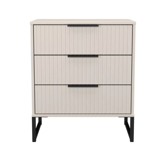Ancona Matt Kashmir 3 Drawer Chest (H)678mm (W)575mm (D)395mm
