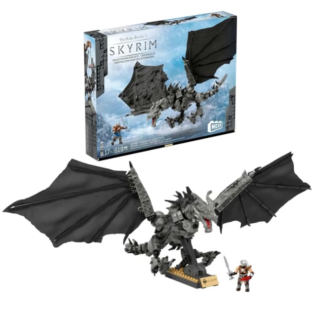 Mega Skyrim Alduin the World Waster Building Kit & Action Figure
