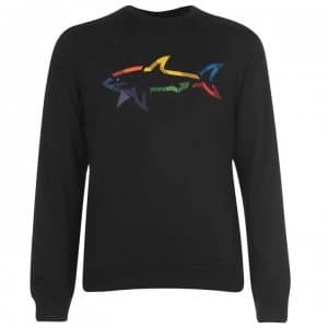 Paul And Shark Multi Colour Shark Crew Sweatshirt - Navy 013