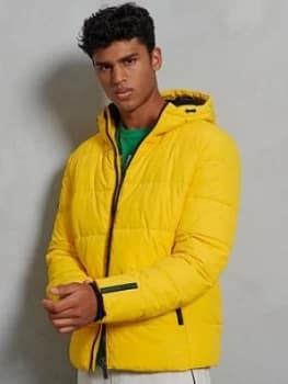 Superdry Sports Padded Jacket, Yellow Size M Men
