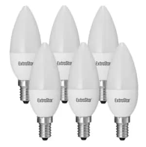 4W LED Candle Bulb E14, Daylight 6500K (pack of 6)