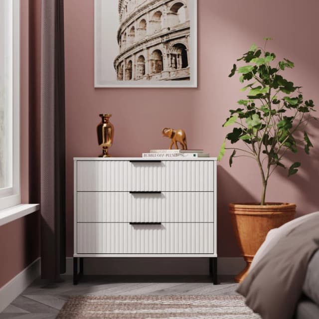 Ready Assembled 2 U Menai 3 Drawer Chest (Ready Assembled) in White Size: Medium White Unisex Medium