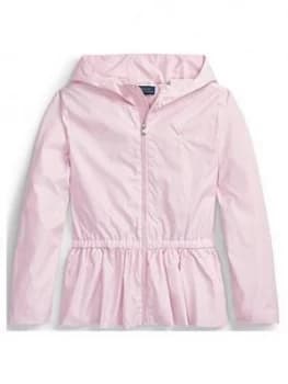 Ralph Lauren Girls Lightweight Hooded Jacket - Pink