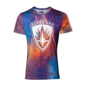 Marvel Comics Guardians of the Galaxy Vol. 2 Mens Large All-over Galaxy T-Shirt - Multicolour