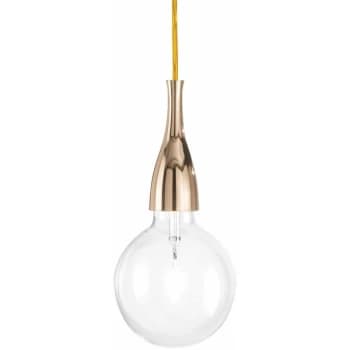 Ideal Lux Lighting - Ideal Lux Minimal - 1 Light Ceiling Pendant Gold, E27