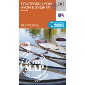 Stratford-Upon-Avon and Evesham by Ordnance Survey (Sheet map, folded, 2015)