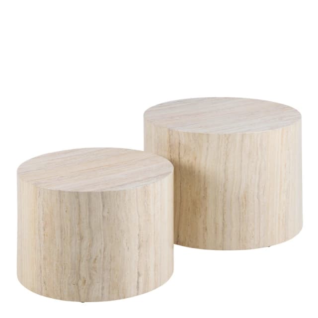 Furniture To Go Dice Coffee Table Set in Light Oak Light Oak Unisex
