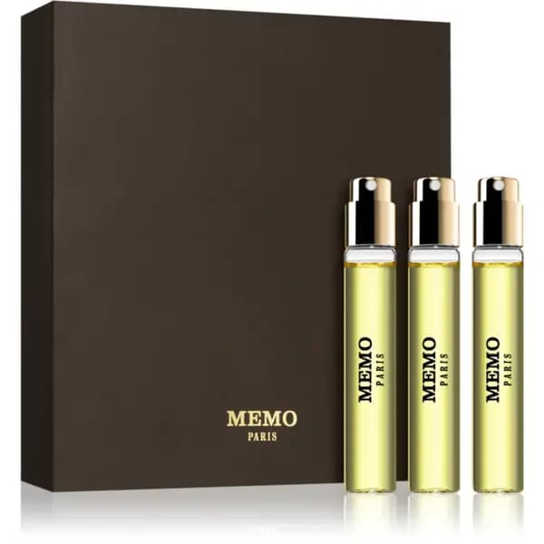 Memo Irish Leather Eau de Parfum Unisex Travel Spray Refill Set