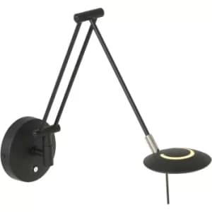 Sienna Zodiac Wall Light Black Matt, Plastic Matt