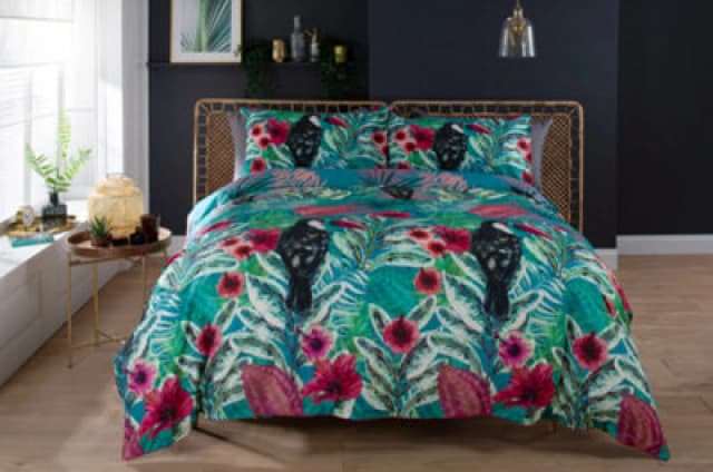 Deyongs Deyongs Toucan Lake Count Cotton Reversible Duvet Cover Set Size: Double Multi Double Unisex 5054990103765