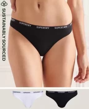 Superdry Organic Cotton Harper Thong 2 Pack