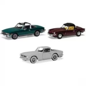 Corgi Sporting Triumph collection Stag, Spitfire, TR6 Diecast Models