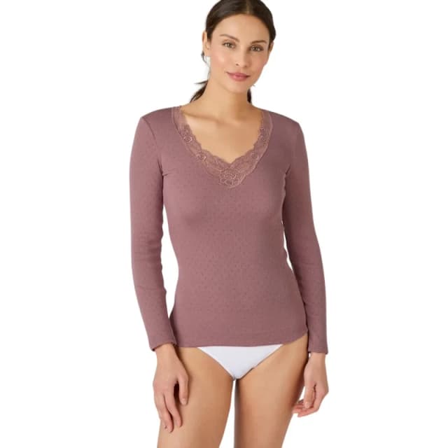 DAMART Thermolactyl Long Sleeve T-Shirt, Grade 4 dusty pink Women XS;XL