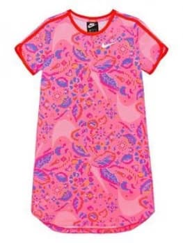 Nike Girls Nsw Swoosh Dress Future Femme - Pink Print