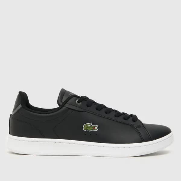 Lacoste carnaby trainers in Black & white Black/white UK 9