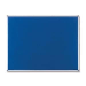 Nobo Classic 1200 x 900mm Noticeboard with Blue Felt Surface Aluminium Frame and Wall Fixing Kit