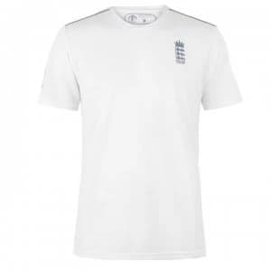 England Cricket Poly T Shirt Mens - White
