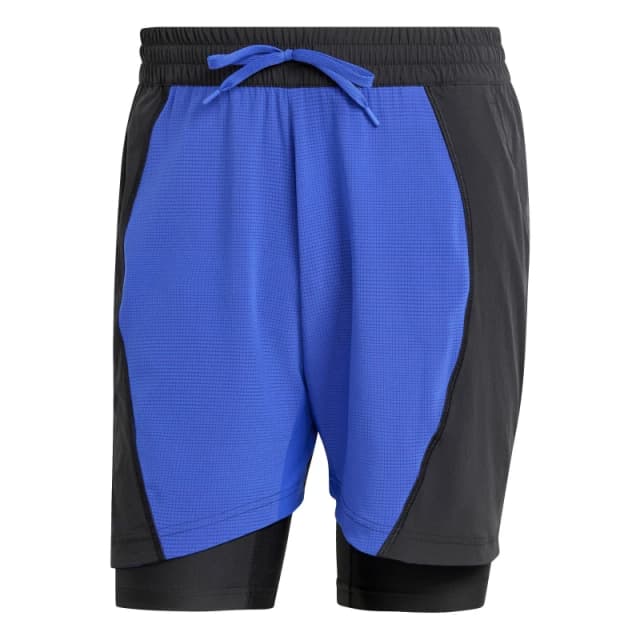 adidas Tennis Shorts and Inner Shorts Set Mens - Black S