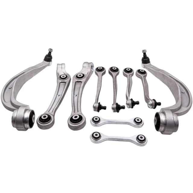 MaXpeedingrods 10-Part Control Arm Kit Upper+Lower Front compatible for Audi A4 8k B8 A5 8t 07-09 8f suspension arms