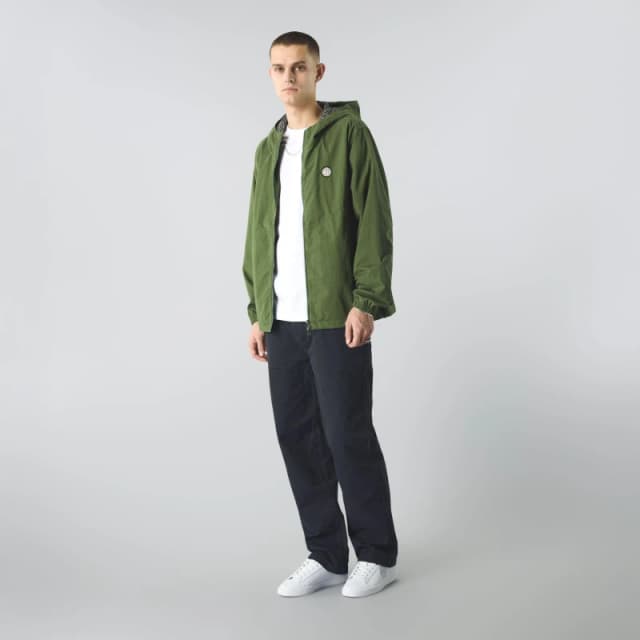 Pretty Green Mens Feltham Lightweight Rain Anorak Khaki male Small