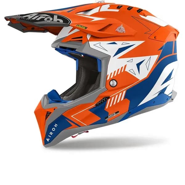 Airoh Aviator 3 Spin Orange Fluo Matt Offroad Helmet Size M