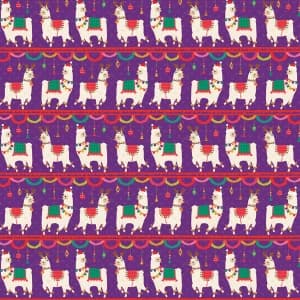 Sass & Belle Fa La La Llama Wrapping Paper